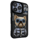 Чохол TPU+PC Nimmy 3D with Metal Buttons для iPhone 15 Колір Cat Grey - изображение 11