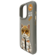 Чохол TPU+PC Nimmy 3D with Metal Buttons для iPhone 15 Колір Cat Grey - изображение 8
