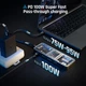 Док-станция DOCKASE Smart USB-C Hub 10 in 1 Explorer Edition, Dual 4K@60Hz, PD 3.0 100W, RJ45 Ethernet, 2 USB 3.2, 2 USB 2.0, UHS-II SD/TF Card Reader, USB C Dock (2- го поколения, 10 Гбит/с). Черный - изображение 5