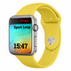 Силіконовий спортивний ремінець Fruct Sport Band для Apple Watch 42/44/45/46/49 mm (S/M) (16-20 см) Yellow - зображення 1