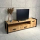 Тумба під телевізор MebliRoMax Loft 1800 Дуб Тахо /Чорний (000088440) - зображення 4