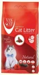 Бентонитовый наполнитель для котов Van Cat Classic Natural без запаха красный, 20 кг - изображение 1