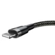 Кабель Baseus Cafule Cable USB to Lightning 2.4A 0.5м Black (CALKLF-AG1) - изображение 3