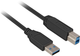 Kabel Sharkoon USB-A 3.2 to USB-B 5 m Black (4044951015665) - obraz 1