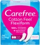 Прокладки жіночі гігієнічні щоденні Carefree Cotton Feel Flexiform Без аромату 56 шт (3574661482194) - изображение 1