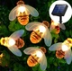 Уличная гирлянда Пчелы на солнечной батарее 5 метров 20 LED теплый белый - изображение 2