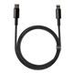 Кабель Baseus Tungsten Gold PD Type-C to Lightning 20W 2.4А 1m чорний CATLWJ-01 - изображение 5