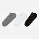 Набор мужских носков коротких хлопковых Nike Everyday SX7678-964 42-46 3 пары Белый/Серый/Черный (194955549506) - изображение 5