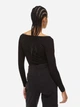 Боди-футболка женская H&M 1123802 M Черная (2000001526019) - изображение 2