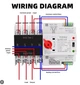 Автоматичний перемикач (АВР) EARU Din Rail 4P ATS Dual Power Automatic Transfer Switch - зображення 3