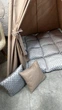 Вігвам - Дитячий намет, Палатка, Вигвам + 2 подушки + система антискладання Колір Сіро-бежевий - изображение 7