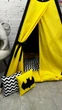 Вігвам - Дитячий намет, Палатка, Вигвам Batman+ 2 подушки + система антискладання Колір Жовтий, Чорний - изображение 6