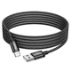 Кабель 3 метра HOCO USB - Type-C Radiance charging data cable X91 3а черный - изображение 1