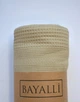 Покрывало Bayalli Евро 200×230 см Хлопок Бежевый - изображение 3