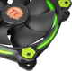 Zestaw wentylatorów Thermaltake Riing 12 LED Green 3-Fan Pack Zielony (4717964407542) - obraz 3