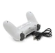 Геймпад джойстик DoubleShock Wireless PS4 Double Motor Vibration DUALSHOCK 4 Silver-White - зображення 4