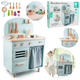 Кухня Classic World Wooden Toy Wooden Toy Kitchen Retro Блакитна (6927049055713) - зображення 3