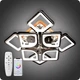 Люстра светодиодная 517 Dlight 3color с пультом 130Вт Хром (01734) - изображение 2