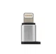 Перехідник Remax RA-USB2 Visual microUSB to Lightning срібний - зображення 6