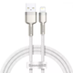 Кабель Baseus Cafule Metal USB Lightning 2.4A 1m white CALJK-A02 - изображение 1