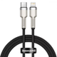 Кабель Baseus Cafule Metal PD Type-C to Lightning 20W 1m black CATLJK-A01 - изображение 1