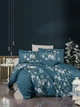 Односпальний комплект First Choice Arya turquoise Сатин 160х220 см наволочки 50х70 см, 70х70 см - зображення 1
