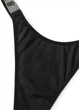 Женские трусики камни со стразами Victoria's Secret Shine Strap Lace Thong Panty L черные - изображение 3