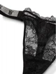 Жіночі трусики камінці зі стразами Victoria's Secret Shine Strap Lace Thong Panty мереживо S чорні - зображення 4