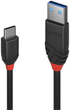 Kabel Lindy USB 3.2 Type A to USB Type-C 1 m 10GBps Black (4002888369169) - obraz 1