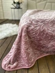 Покрывало плюш 210х230 см на кровать евро Розовый (П4К-plush-pled-005) - изображение 3