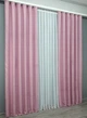 Комплект готовых штор VR-Textil Лен № 1345ш Розовый 150х270 см 2 шт (33-0296) - изображение 5