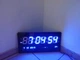 Настінний електронний годинник LED Digital Clock JH 4622-3 Синє підсвічування дисплея 46х22х5 см - зображення 5