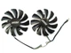 Вентилятор кулер для відеокарти MSI Inno3D GTX 1060 PLA09210B12H (XY-D09010SH HA9010H12F-Z HA9010H12SF-Z HA9010H12SB-Z) комплект 2 шт (№43.9) - зображення 1