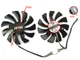 Вентилятор кулер для відеокарти MSI Inno3D GTX 1060 PLA09210B12H (XY-D09010SH HA9010H12F-Z HA9010H12SF-Z HA9010H12SB-Z) комплект 2 шт (№43.9) - зображення 3