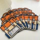 Пакет zip прозорий харчовий Портфель з ручкою помаранчевий, дитячий пакет-сумочка із зіп застібкою 24х28 см - зображення 4