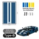 Арт Держатель Рамка на Стену 50x30 см. для Вашего Конструктора Technic Ford GT 2022 (42154) - Type-B - изображение 2