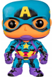 Фігурка Funko POP! Marvel Black Light Captain America 648 (0889698488457) - зображення 1