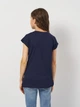Детская футболка для девочки Levis Lvg Batwing Tee 3EK825-C6Y-LZ 122-128 см (8A) Темно-синяя (3666643067939) - изображение 2