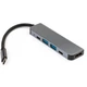 Концентратор Vinga Type-C to 4K HDMI+2*USB3.0+PD+USB-C 3.1 Gen1 aluminum (VCPHTC5AL) - зображення 2