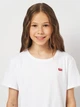 Детская футболка для девочки Levi's Lvg Batwing Chest Hit Tee 3EK826-001-LZ 122-128 см Белая (3666643067564) - изображение 4