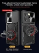 Чохол Magnetic Shield для Infinix Hot 40 Pro / X6837 протиударний бампер з підставкою кільцем Black - зображення 3