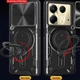 Чехол Magnetic Shield для Infinix Note 40 / X6853 бампер противоударный с подставкой кольцом Black - изображение 5