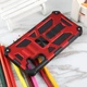 Чехол Shockproof Shield для Samsung Galaxy A05s / A057 бампер противоударный с подставкой Red - изображение 4