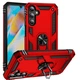 Чохол Shield для Samsung Galaxy A15/A155 бампер протиударний з підставкою кільцем Red - зображення 1