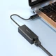 Кабель-перехiдник BOROFONE DH7 Ricco Type-C ethernet adapter(100 Mbps) Black (6941991106217) - изображение 5