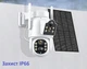 Уличная WiFi IP камера Besder D20 с 2 объективами солнечная панель зарядки акумулятор 7800мАч PIR датчик движения - изображение 6