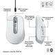 Миша бездротова Logitech MX Anywhere 3S для Mac Pale Grey (910-006946) Сірий - изображение 9