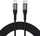 Kabel CHOETECH USB Type-C na Lightning 3 m w oplocie Czarny (6971824975925) - obraz 1