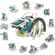 Детский конструктор робот трансформер Solar Robot Kit 14 в 1 развивающий с солнечной панелью и моторчиком (085g) - изображение 1