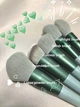 Набор из 13 кистей для макияжа Makeup Brushes set Зеленые - изображение 7